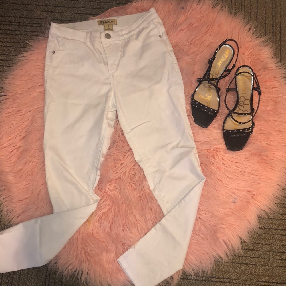 Democracy Ab technology white stretch denim